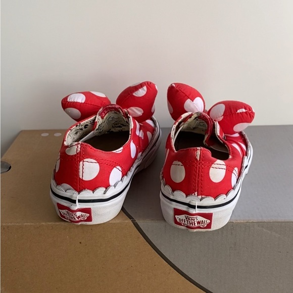 Vans x Disney Minnie Mouse Gore Bow Kids Sneakers - SZ 12 C - Picture 11 of 13